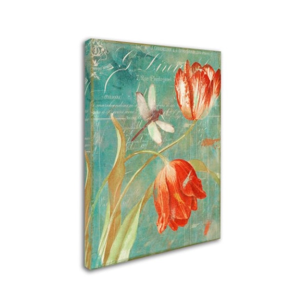 Color Bakery 'Mandarin Tulips' Canvas Art,14x19